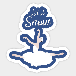 Let It Snow - Light Skin Tone Sticker